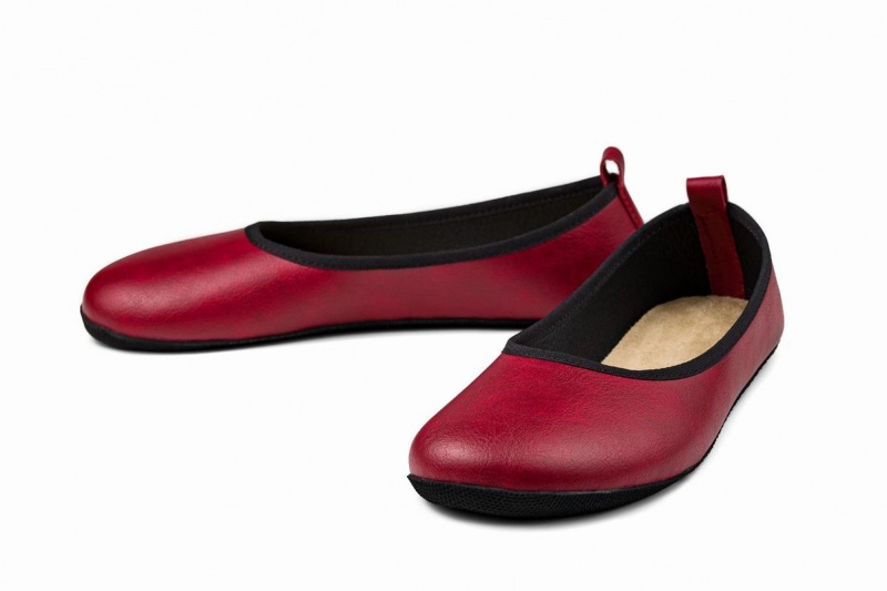 Ahinsa Ananda Narrow Barefoot Ballerina Dames Bordeaux | LBY7239LU