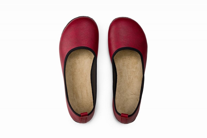 Ahinsa Ananda Narrow Barefoot Ballerina Dames Bordeaux | LBY7239LU