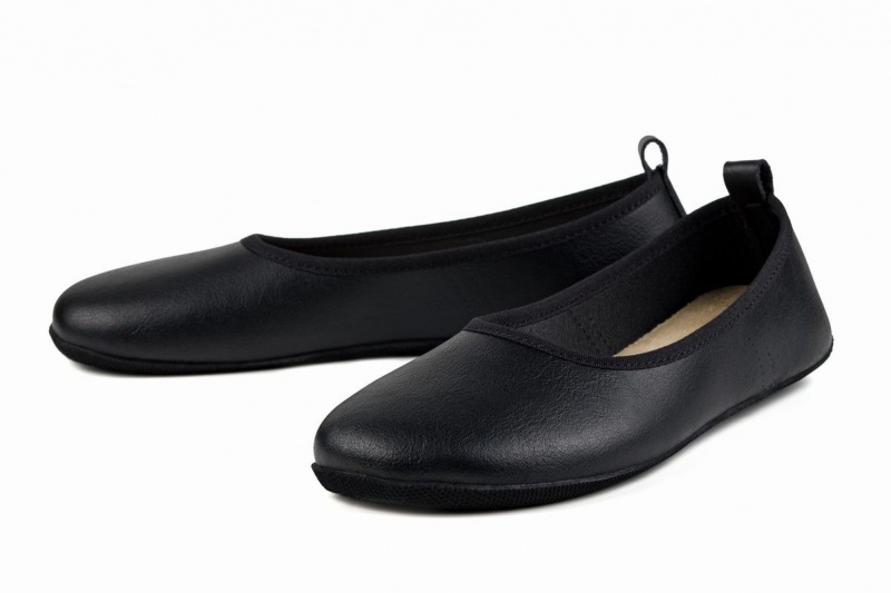 Ahinsa Ananda Narrow Barefoot Ballerina Dames Zwart | PTS485SY