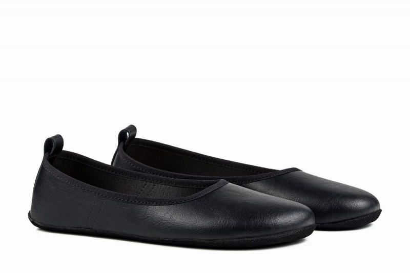 Ahinsa Ananda Narrow Barefoot Ballerina Dames Zwart | PTS485SY