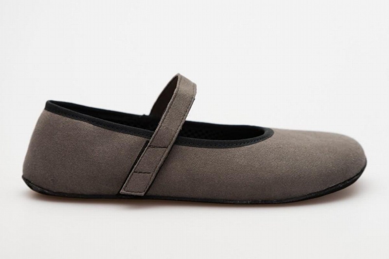 Ahinsa Ananda Suede Barefoot Ballerina Dames Grijs | KUC2091XA