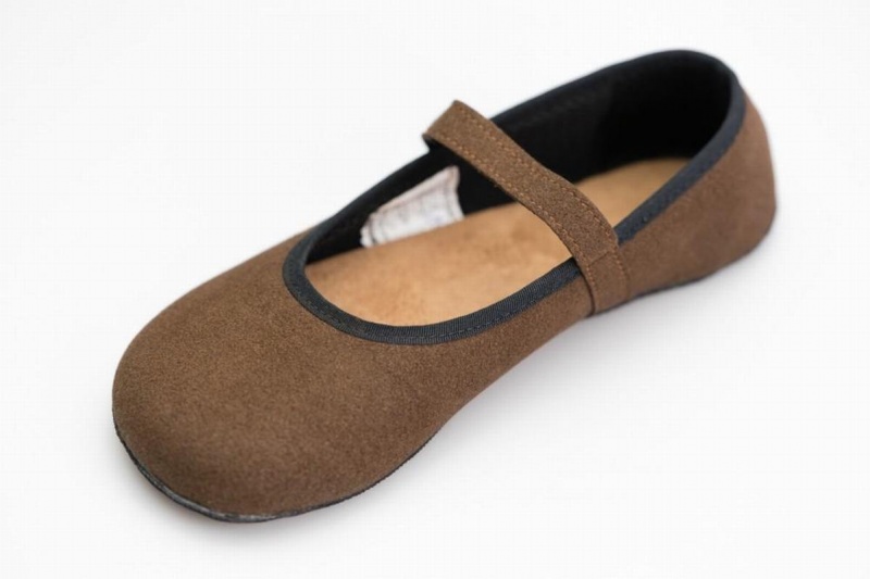 Ahinsa Ananda Suede Barefoot Ballerina Dames Bruin | MVS7474PQ