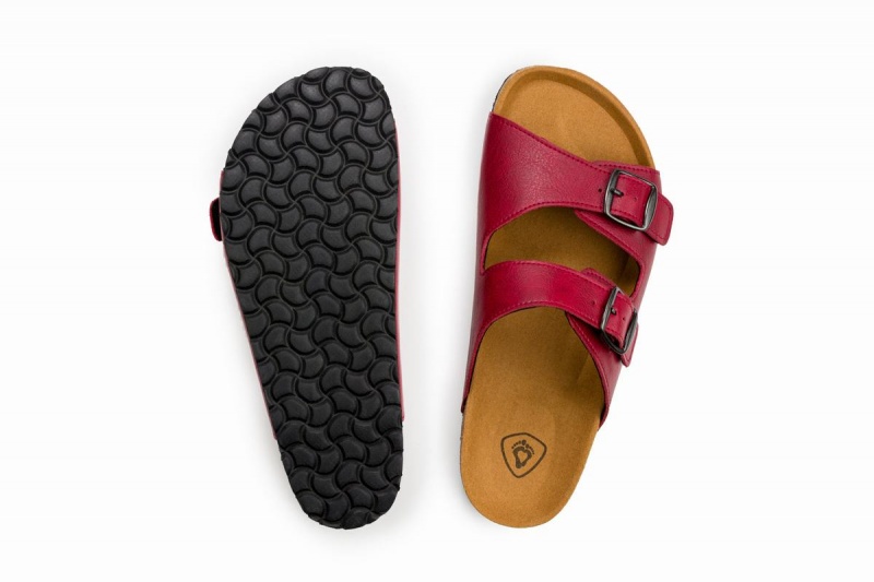 Ahinsa Barefoot Sandalen Dames Bordeaux | XGS10072RB