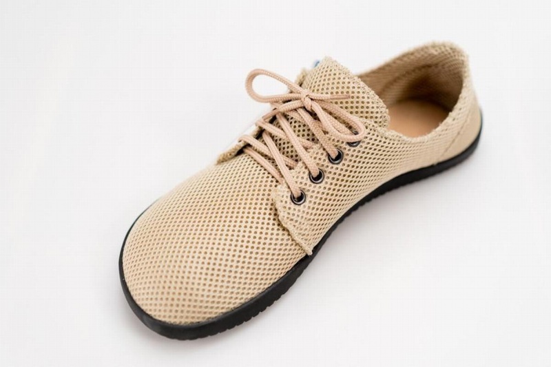 Ahinsa Bindu 2 Airnet Barefoot Sneakers Heren Beige | MKB6557UZ