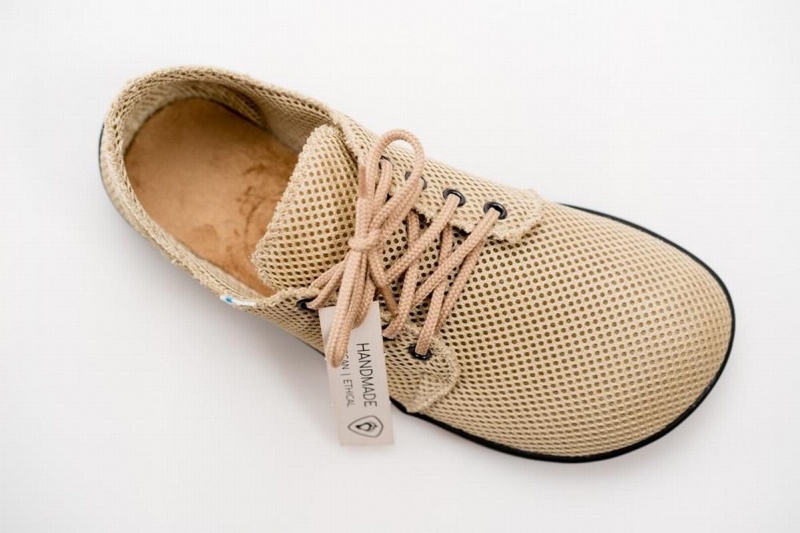 Ahinsa Bindu 2 Airnet Barefoot Sneakers Heren Beige | MKB6557UZ