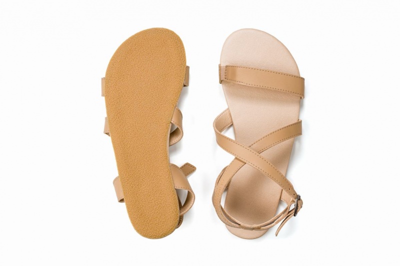 Ahinsa Hava Barefoot Sandalen Dames Beige | QQI5987NE