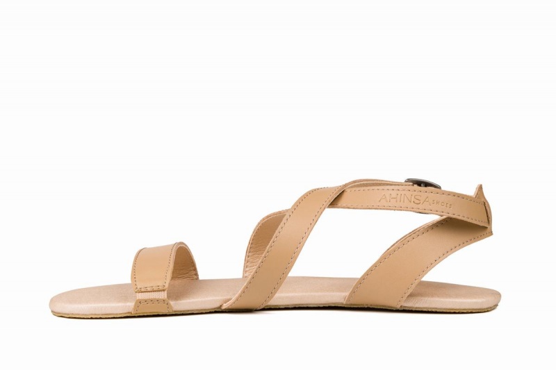 Ahinsa Hava Barefoot Sandalen Dames Beige | QQI5987NE