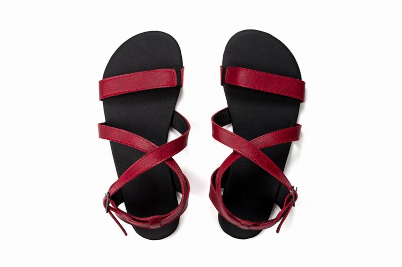 Ahinsa Hava Barefoot Sandalen Dames Bordeaux | JVZ2387CF