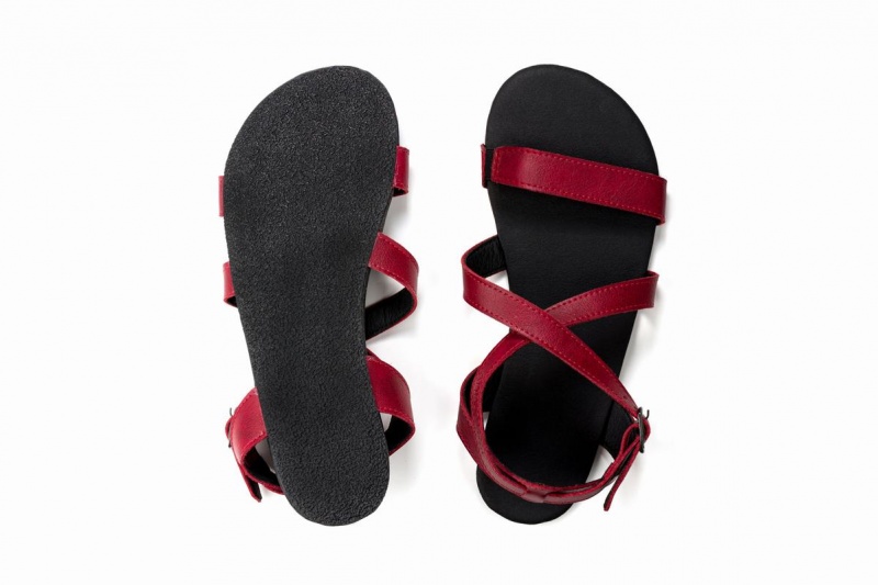 Ahinsa Hava Barefoot Sandalen Dames Bordeaux | JVZ2387CF