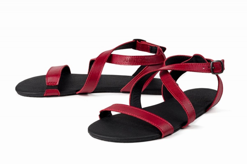 Ahinsa Hava Barefoot Sandalen Dames Bordeaux | JVZ2387CF