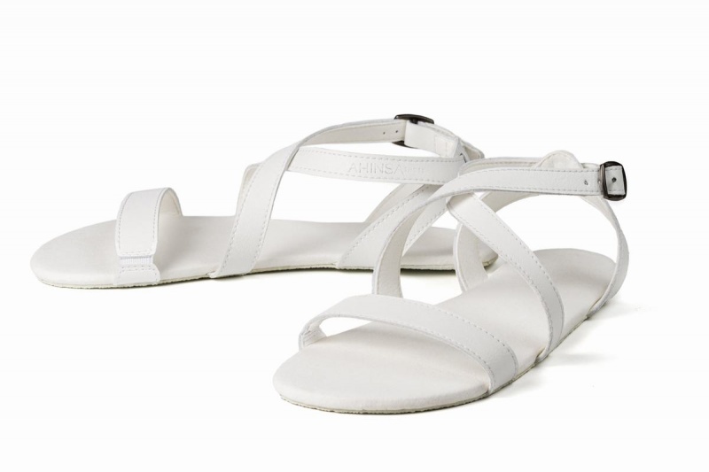 Ahinsa Hava Barefoot Sandalen Dames Wit | UWJ7351MY