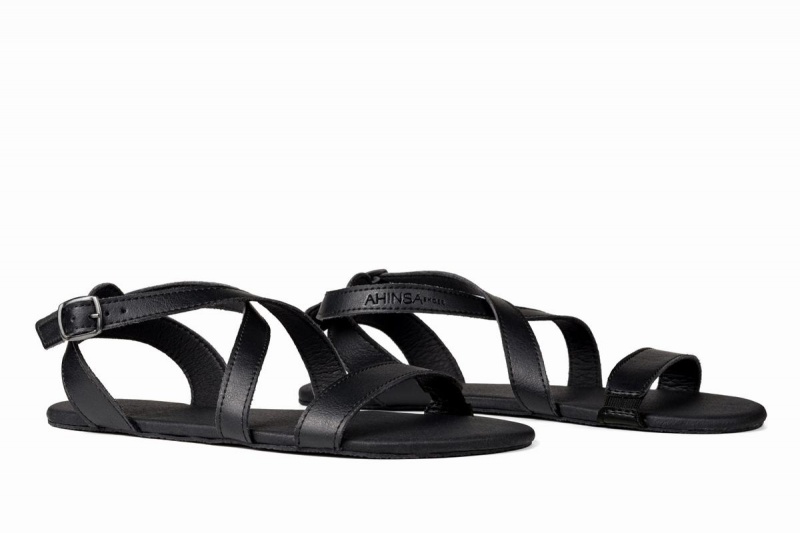 Ahinsa Hava Barefoot Sandalen Dames Zwart | NWN3137CQ