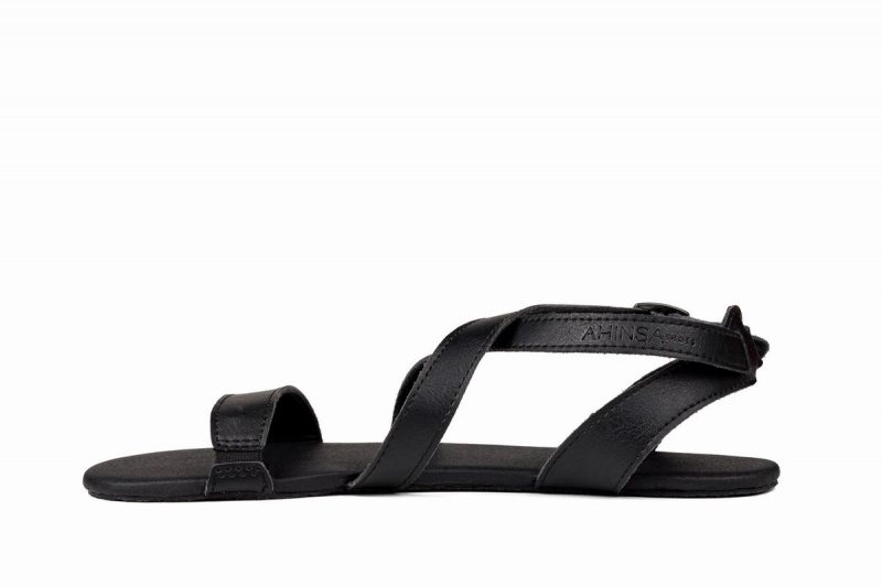 Ahinsa Hava Barefoot Sandalen Dames Zwart | NWN3137CQ