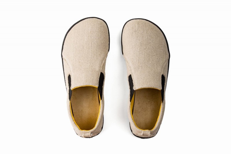 Ahinsa Hemp Barefoot Slip On Sneakers Dames Beige | GGE645ED