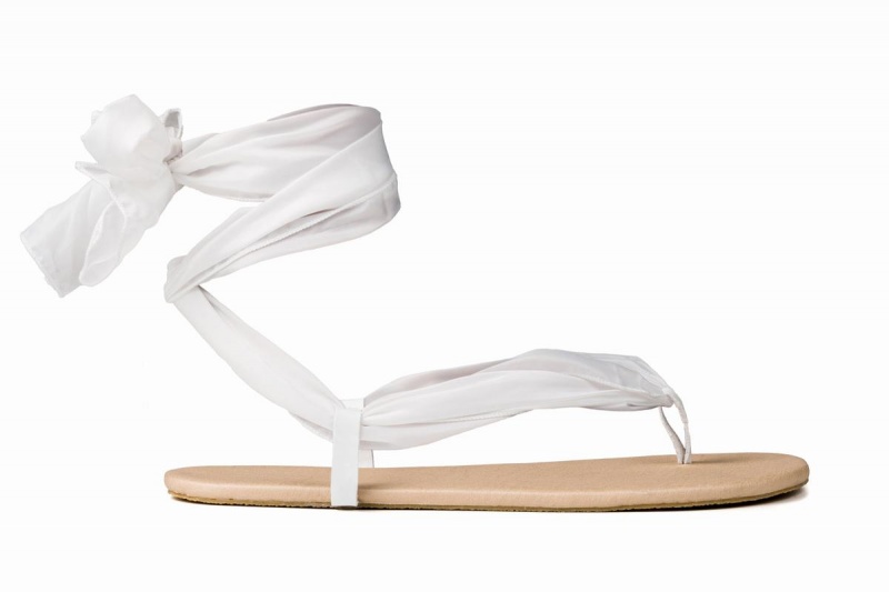 Ahinsa Ribbon Ankle-tie Barefoot Sandalen Dames Beige | XUK10073UQ