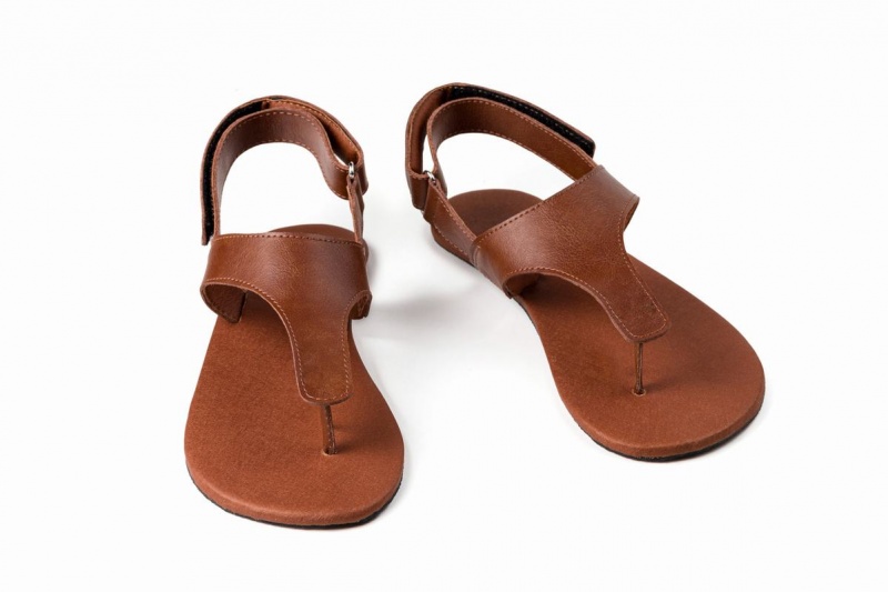 Ahinsa Simple Barefoot Sandalen Dames Bruin | ZFW3290KJ