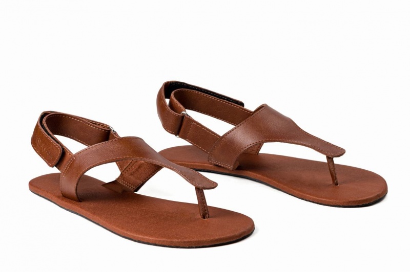 Ahinsa Simple Barefoot Sandalen Dames Bruin | ZFW3290KJ