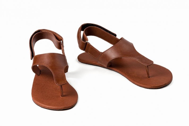 Ahinsa Simple Barefoot Sandalen Dames Bruin | ZFW3290KJ