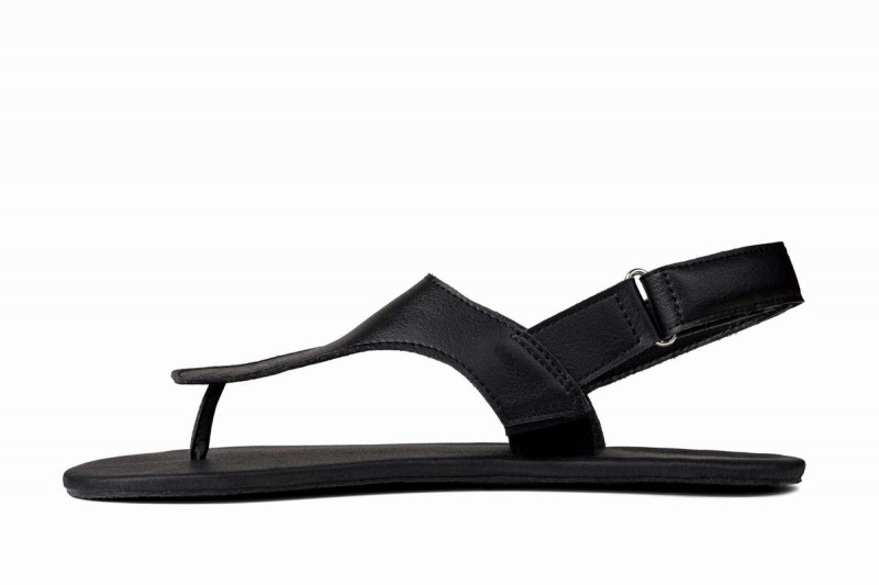 Ahinsa Simple Barefoot Sandalen Dames Zwart | GFA198MG