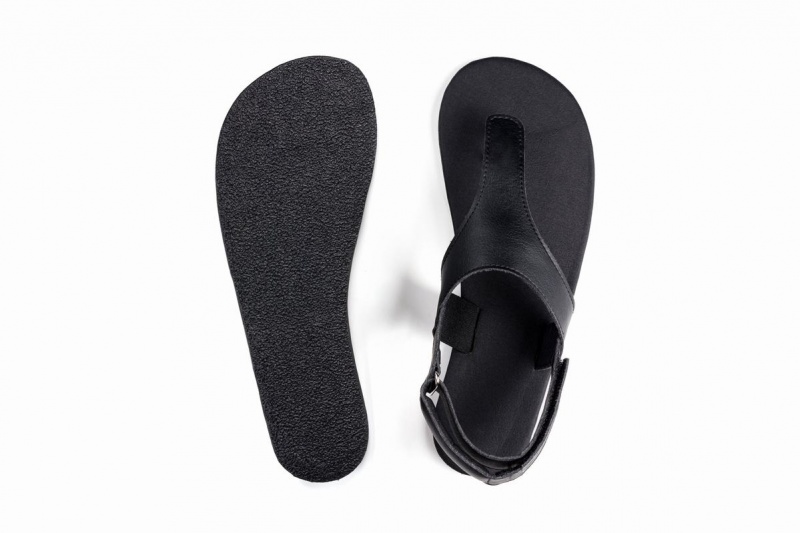 Ahinsa Simple Barefoot Sandalen Dames Zwart | GFA198MG