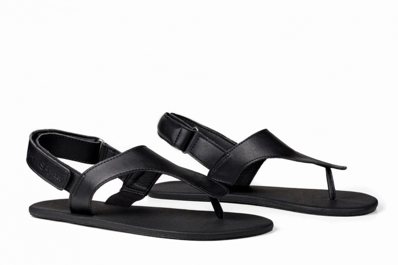 Ahinsa Simple Barefoot Sandalen Dames Zwart | GFA198MG