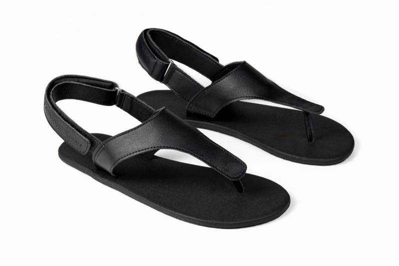 Ahinsa Simple Barefoot Sandalen Dames Zwart | GFA198MG