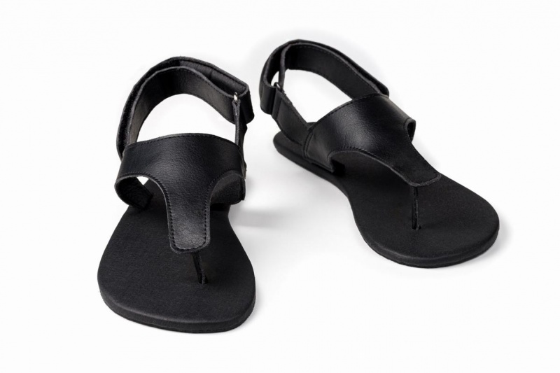 Ahinsa Simple Barefoot Sandalen Dames Zwart | GFA198MG