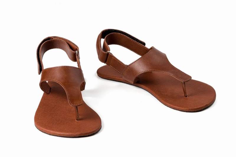 Ahinsa Simple Barefoot Sandalen Heren Bruin | NHW8757RO