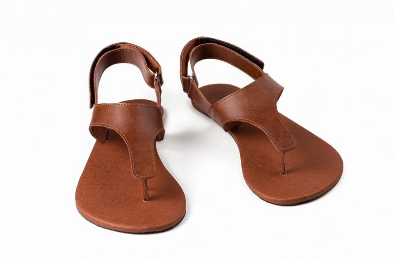 Ahinsa Simple Barefoot Sandalen Heren Bruin | NHW8757RO