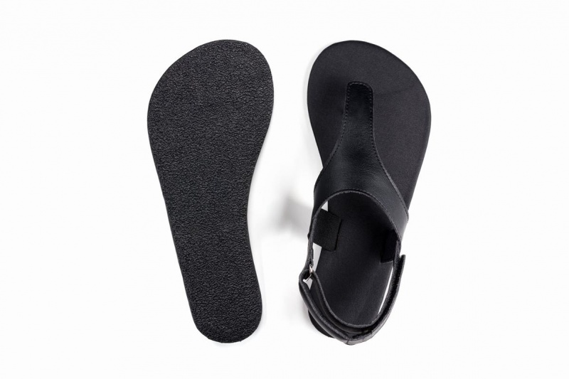 Ahinsa Simple Barefoot Sandalen Heren Zwart | NCM6529BV