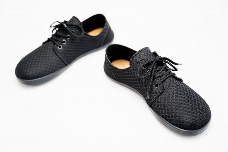 Ahinsa Zone Barefoot Sneakers Heren Zwart | UWY415KM